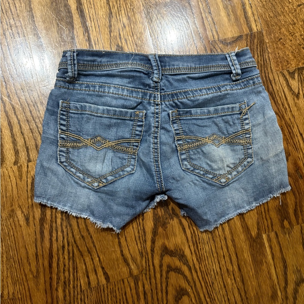 Y2K Mudd Mini Jean Shorts